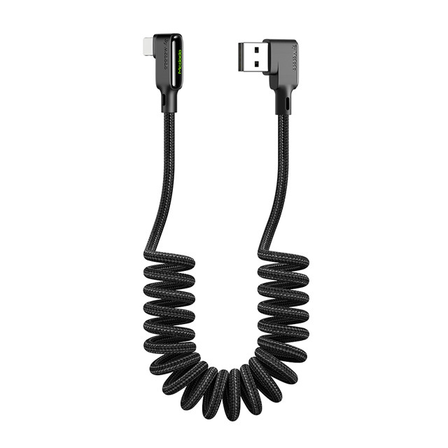 Double elbow quick charge data line
