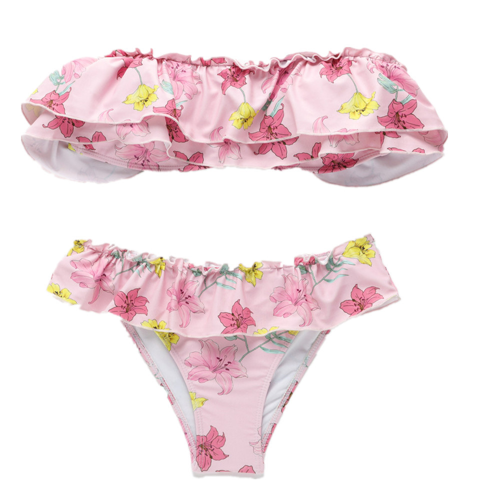 European and American sexy ruffled bikini