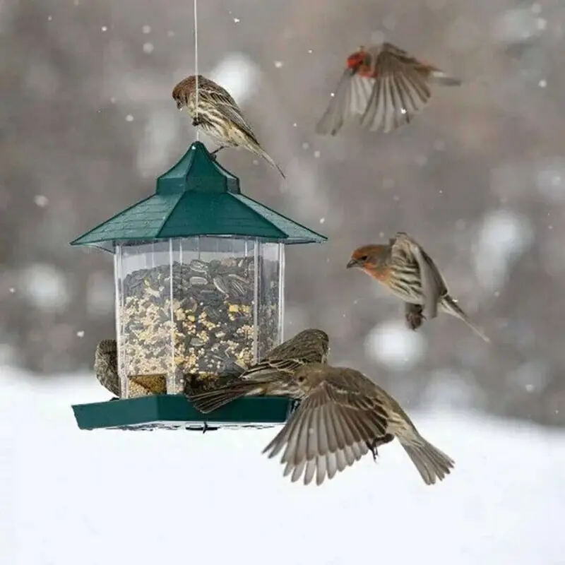 Outdoor Balcony Waterproof Hanging Bird Feeder