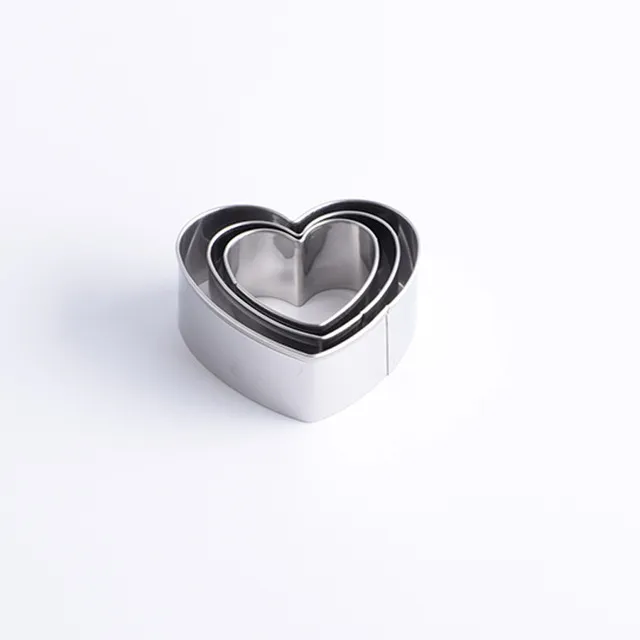 Stainless steel biscuit mould - Love