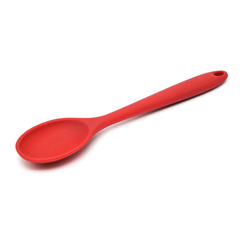 Multipurpose long handle non-stick silicone spoon