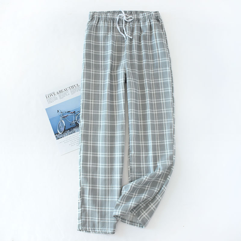 Men's Plaid Home Pants