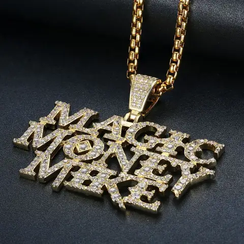 Personalized Name Men Hip Hop Iced Out Charms