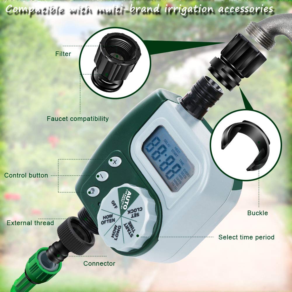 Outdoor garden irrigation controller