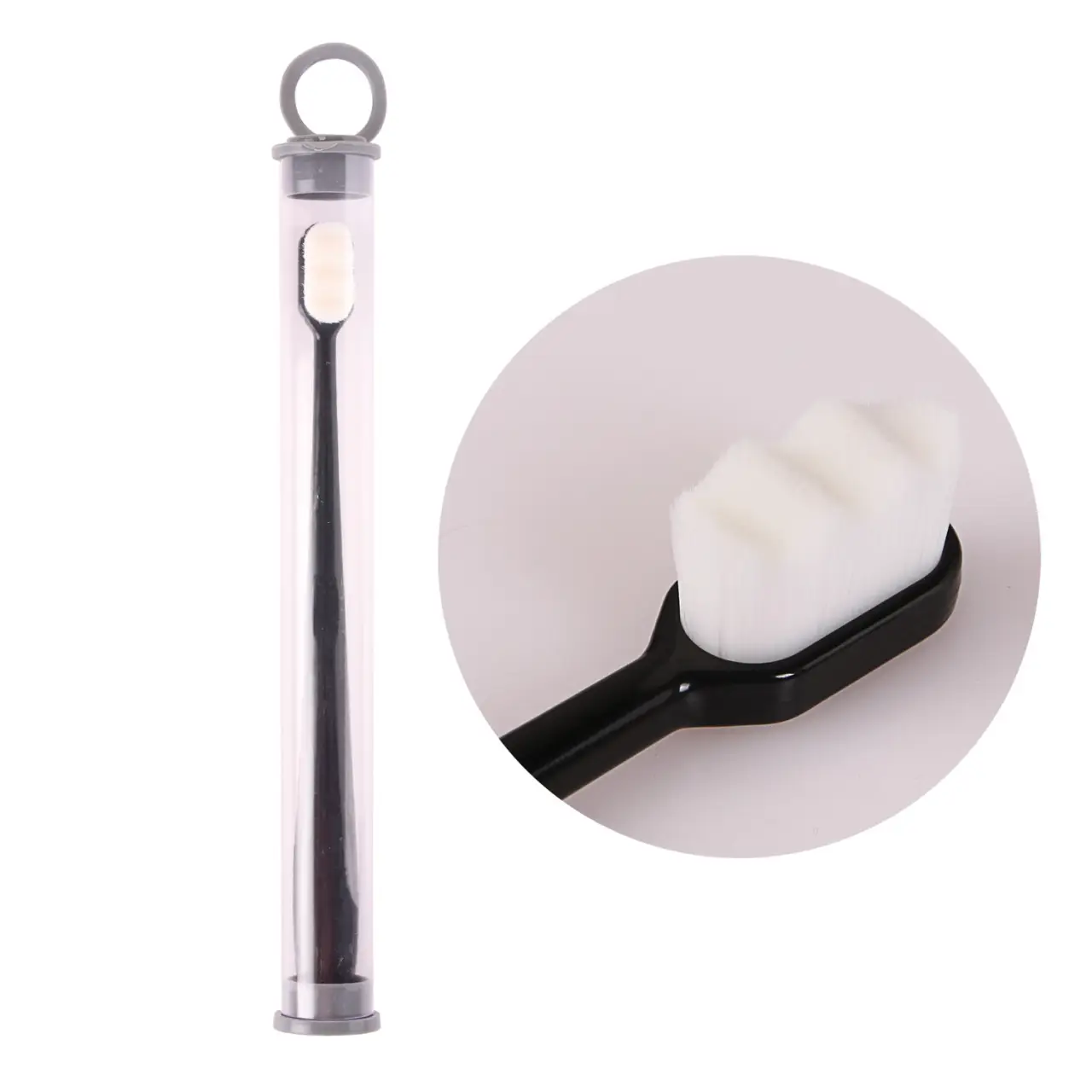 Ultra-fine Toothbrush Super Soft Bristle Deep Cleaning Brush Portable for Oral