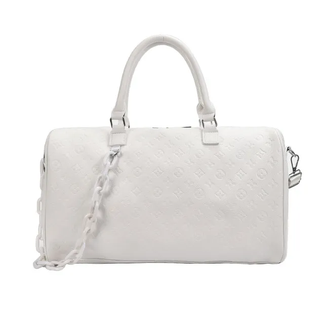Sports short trip leisure messenger bag - White
