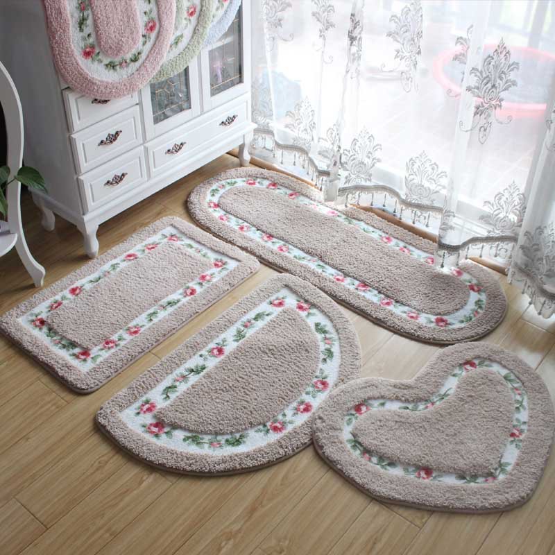 Door mat for household bathroom door mat