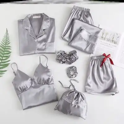Sexy seven piece set with ice silk