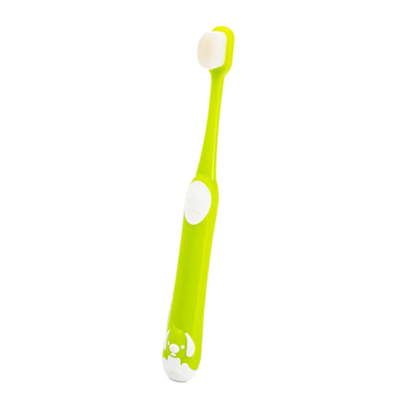Environmental protection children's soft fiber nano brush - Green