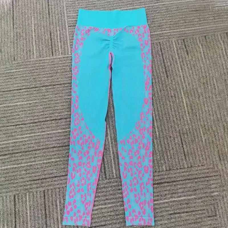 High-elastic buttocks moisture wicking sports fitness suit
