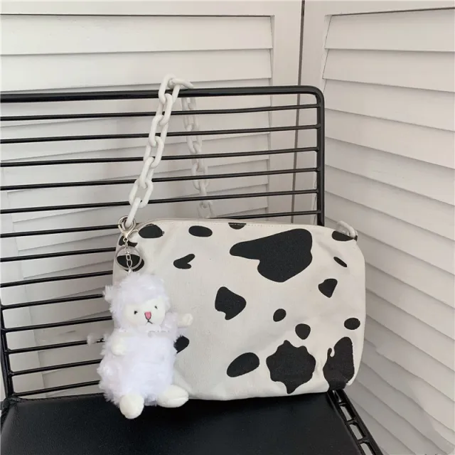 Girls cow print canvas bag 2Style - Shop at LoveMi