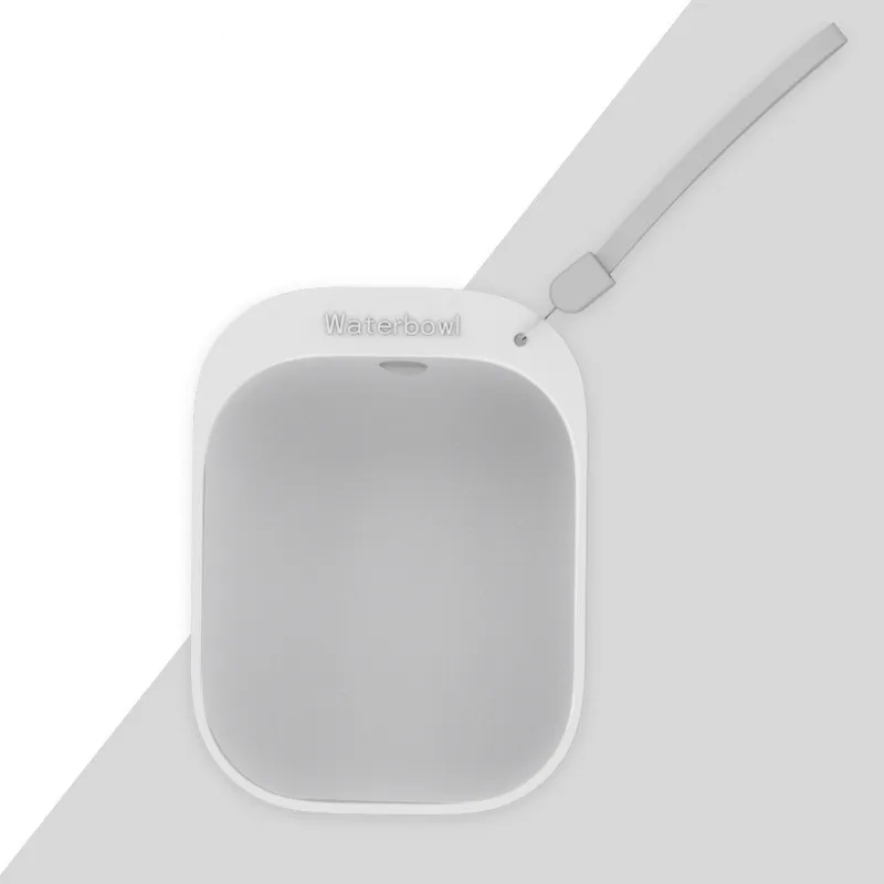 Candy-colored Pet Portable Drinking Bowl - Grey