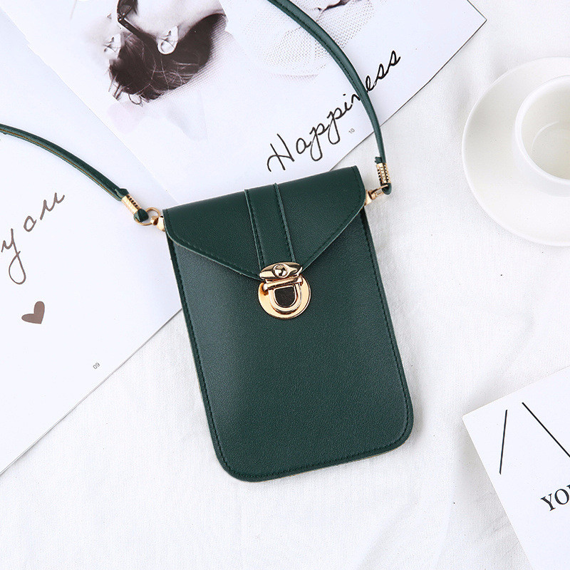 Korean double-layer retro phone bag