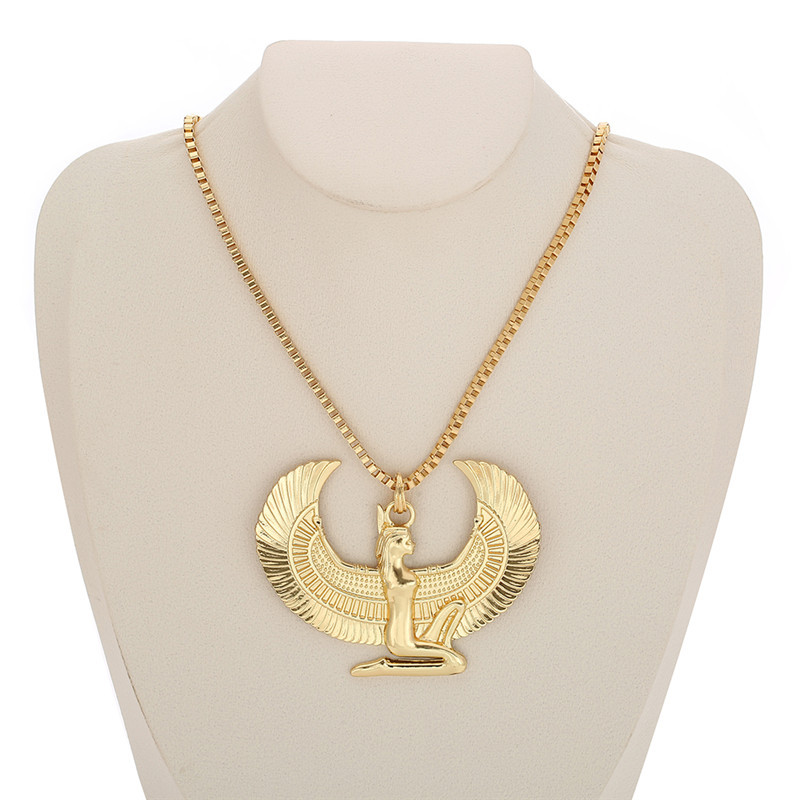 Ancient Egypt Isis Horus Pendant Necklace