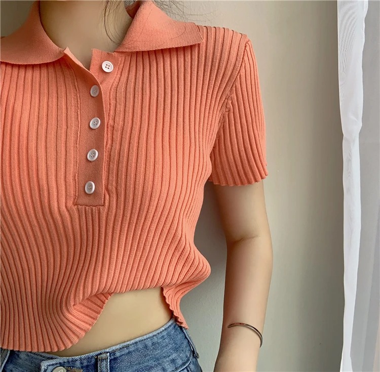 Lapel sweater pullover sweater