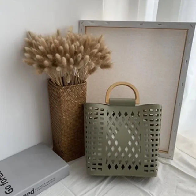 Casual handbag hollow shoulder bag Green - Shop at LoveMi