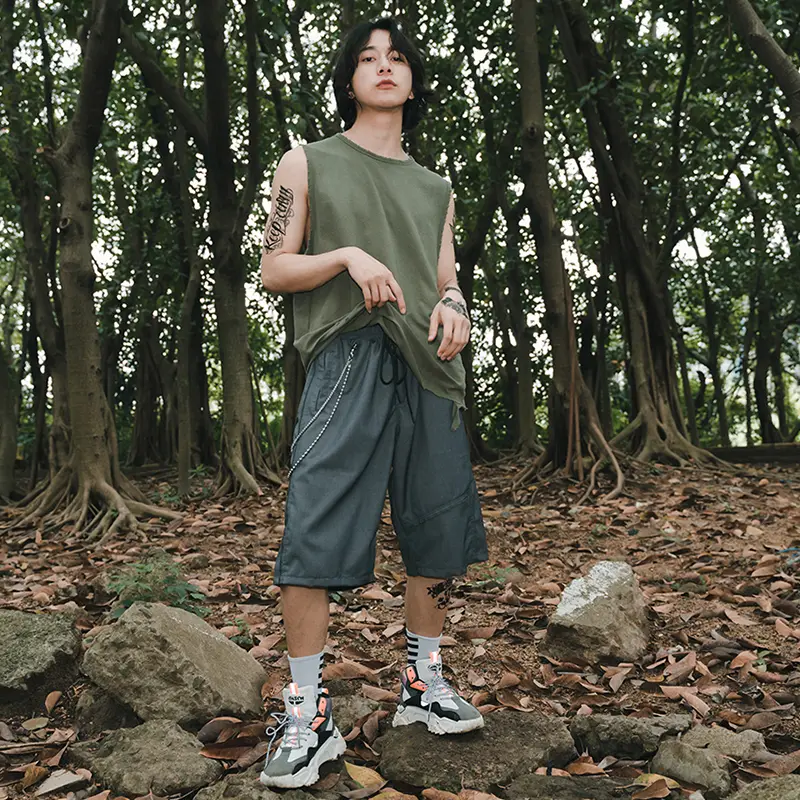 Drawstring shorts tide