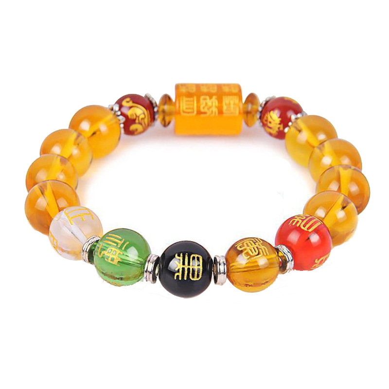 Five-way Fortuna Citrine Red Onyx Brave Bracelet
