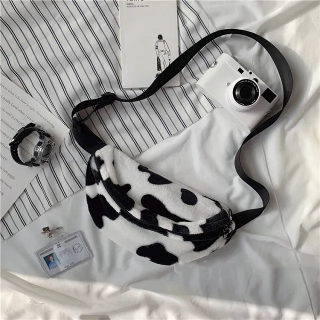 Girls cow print canvas bag 15Style - Shop at LoveMi