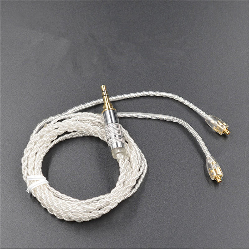 Silver-plated headphone upgrade cable