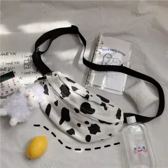 Girls cow print canvas bag - 6Style - View 1