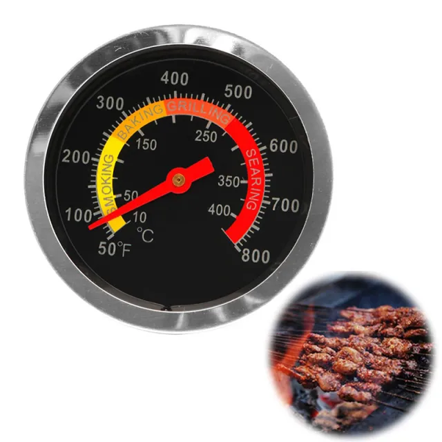 New Stainless Steel Smoker Grill Thermometer Black - Shop at LoveMi