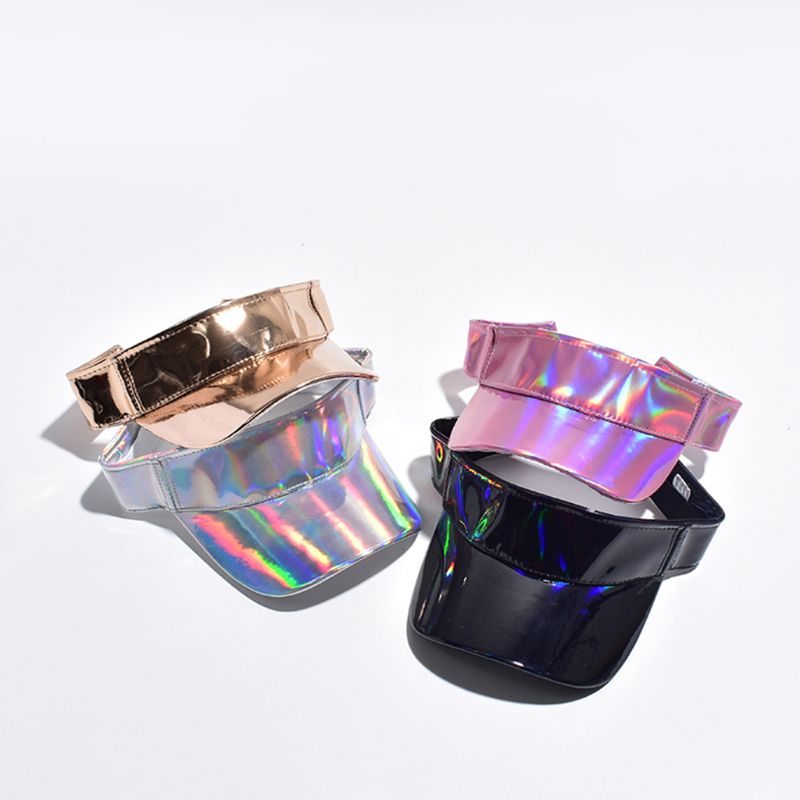 Laser Patent Leather Topless Hat