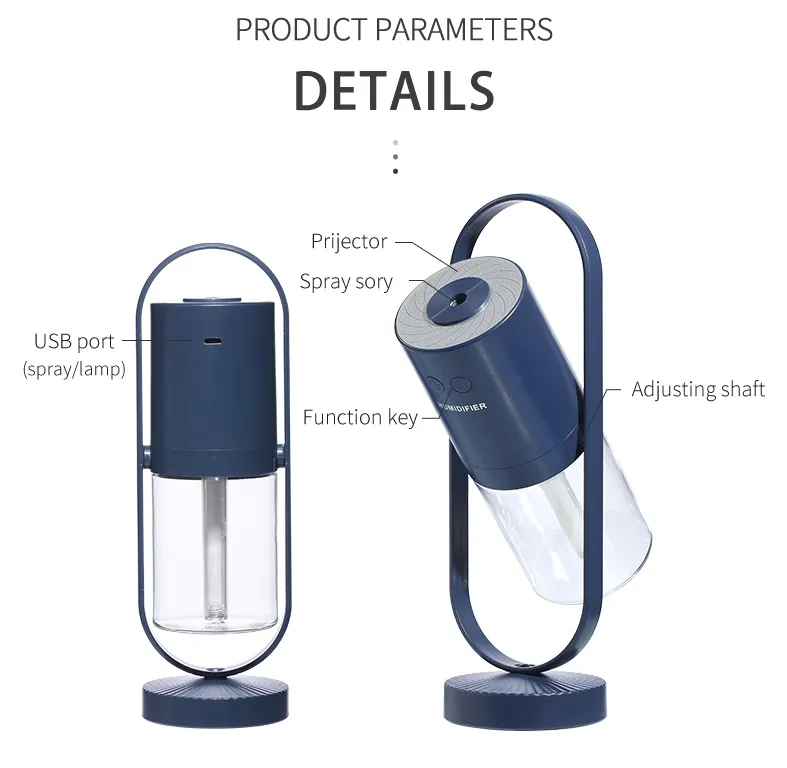 Magic Shadow USB Air Humidifier For Home With Projection Night Lights Ultrasonic Car Mist Maker Mini Office Air Purifier – image 9