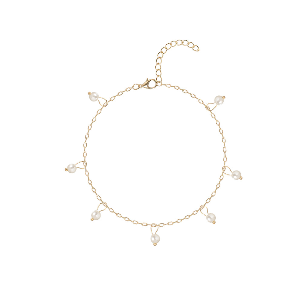 Patterned Arrow Pearl Pendant Bracelet