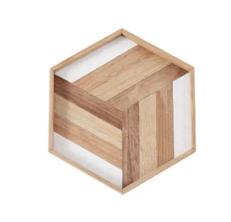 Textured Serving Tray - Hexagon