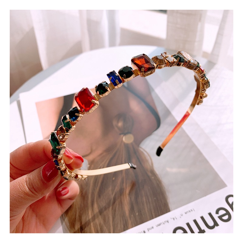 Glass diamond hairpin ornament