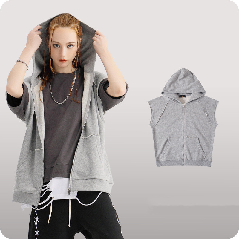 Hooded men's vests for men and women