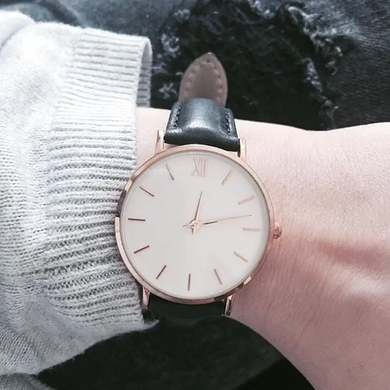 Fashion Women Watches Leather Quartz Watch