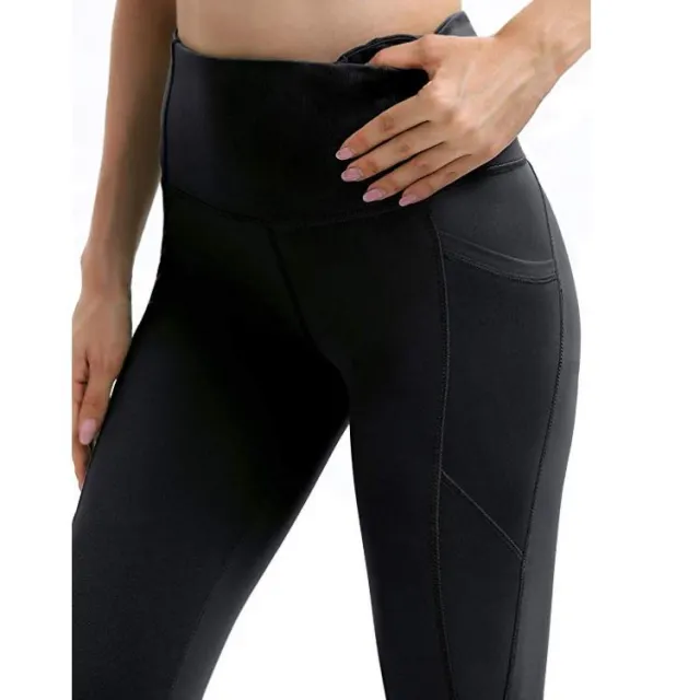 Solid color tights running fitness sports leggings Black - Shop at LoveMi