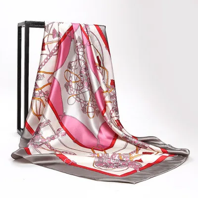 Women's chain bag scarf scarves Rose Red - Shop at LoveMi