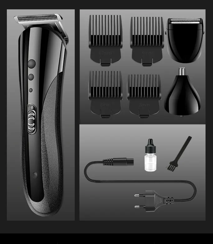 KEMEI All In1 Rechargeable Hair Clipper for Men Waterproof