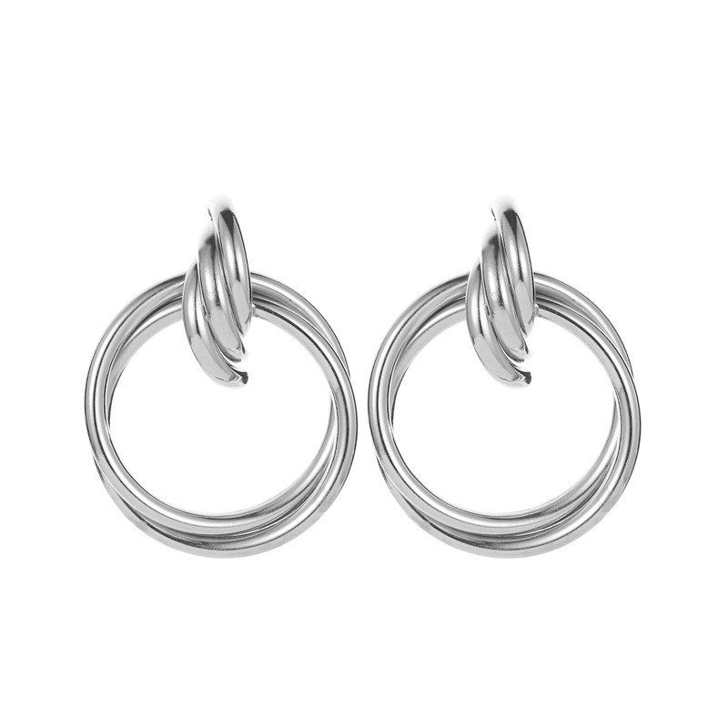 Female metal earrings