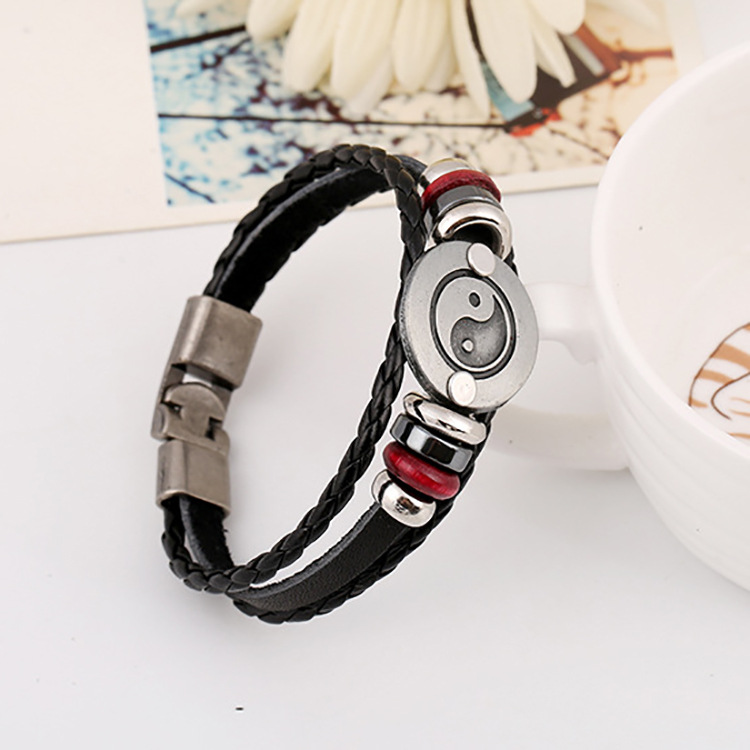 Beaded multi-layer jewelry men's hand-woven