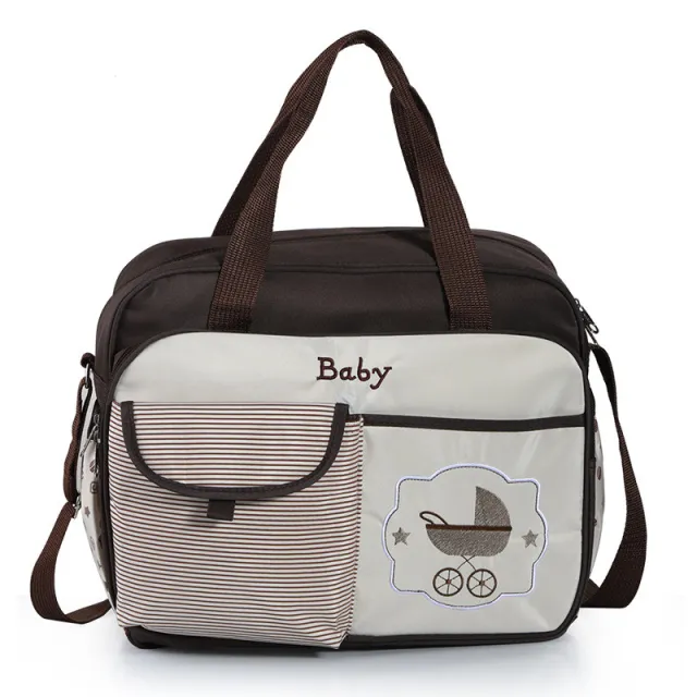 Waterproof Large shoulder Baby Bag Brown - Shop at LoveMi