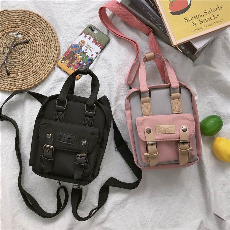 Mini backpack dual purpose crossbody bag