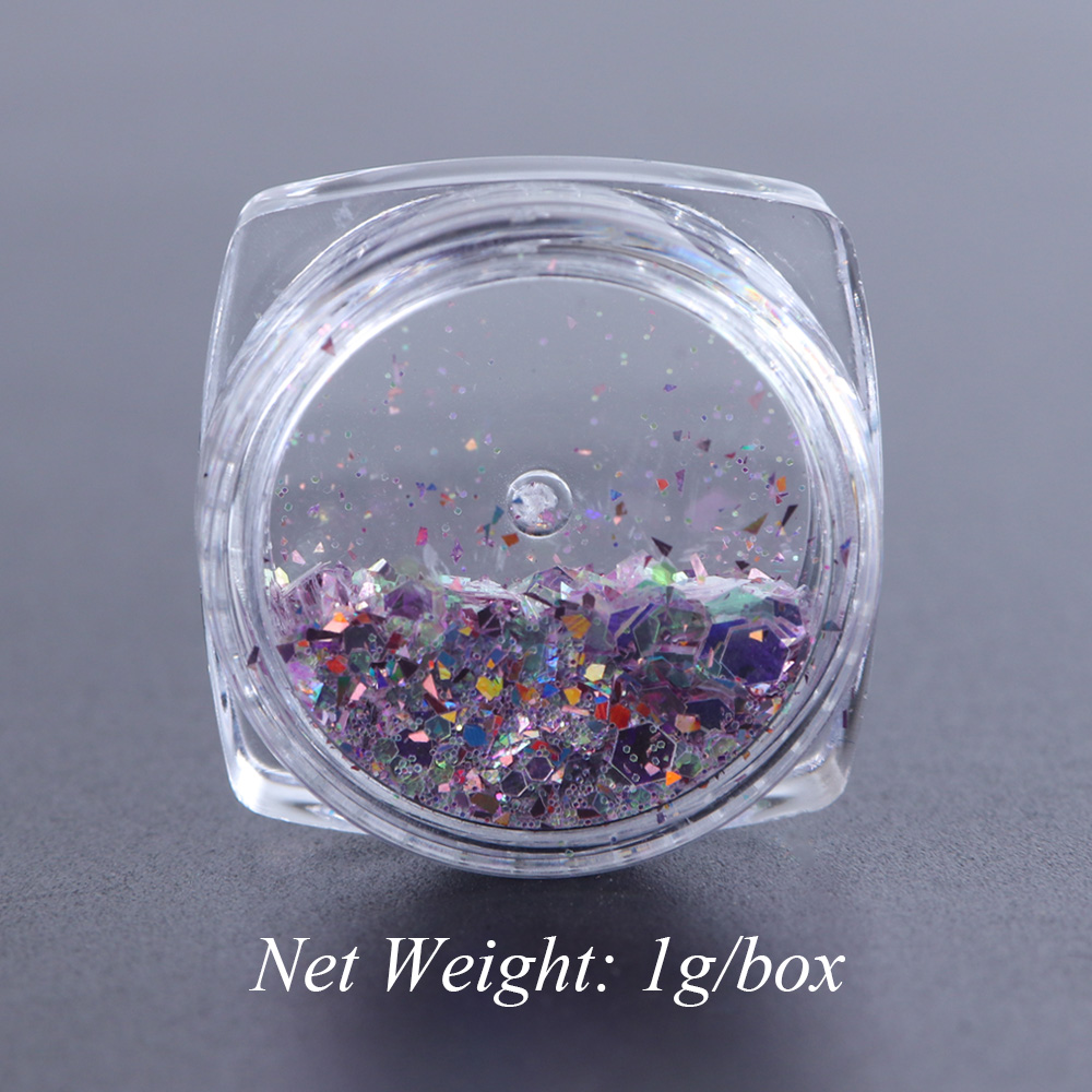 Pentagram colorful sequins glitter colorful shell paper — view 5