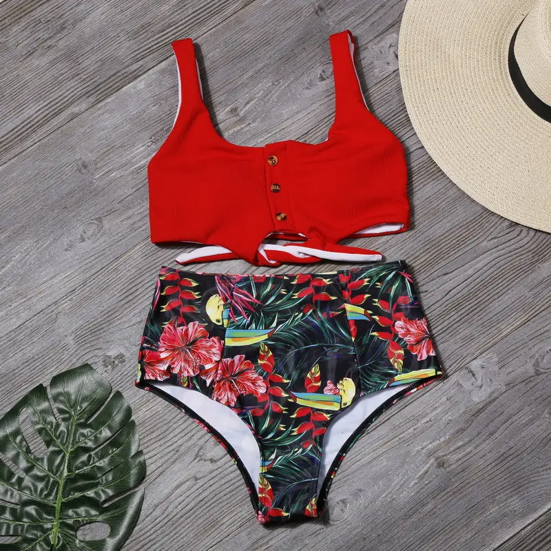 Leaf Print  Bikini