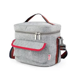 Insulation thickening tote bag - Grey - View 1