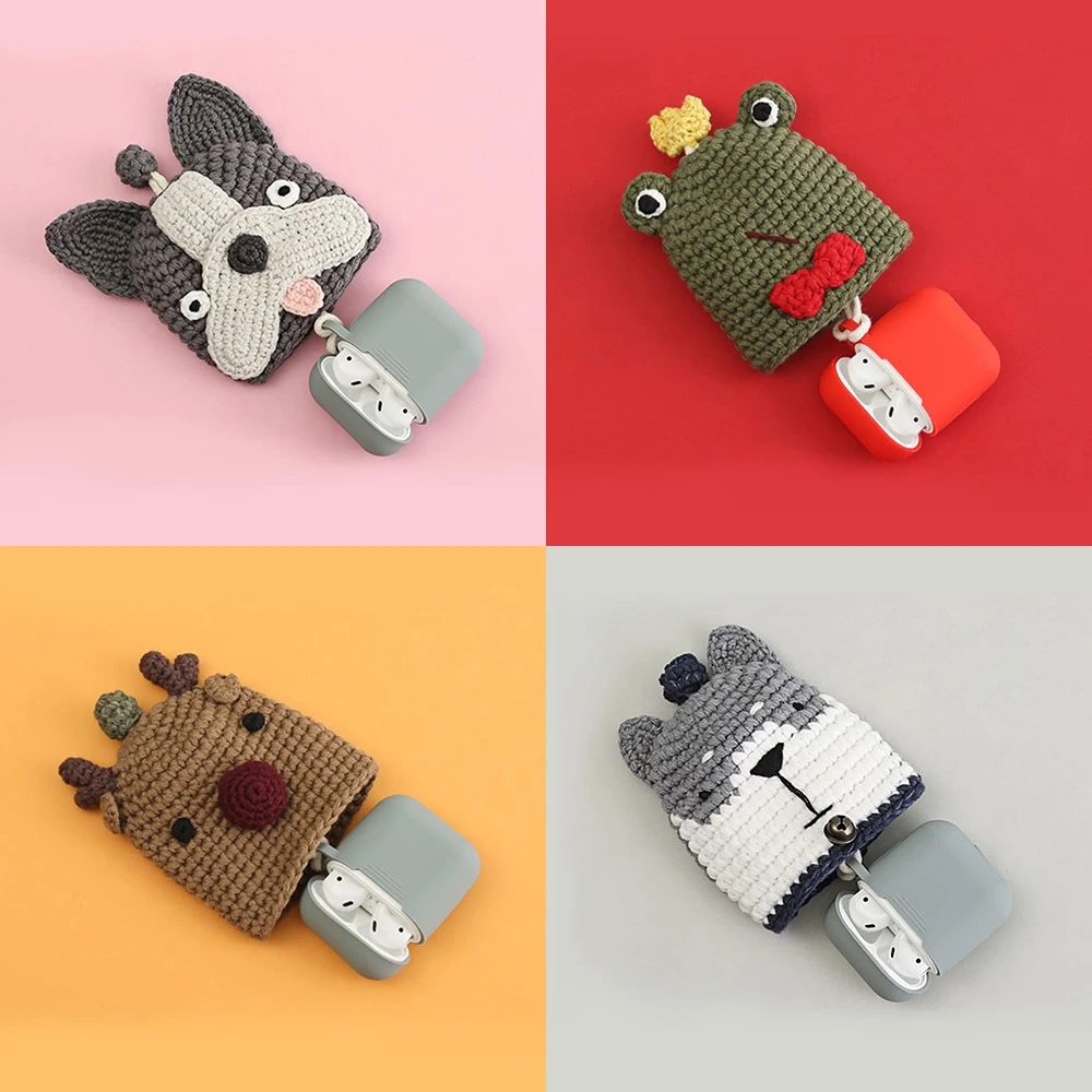 Compatible with Apple, Handmade wool knitted woven shell