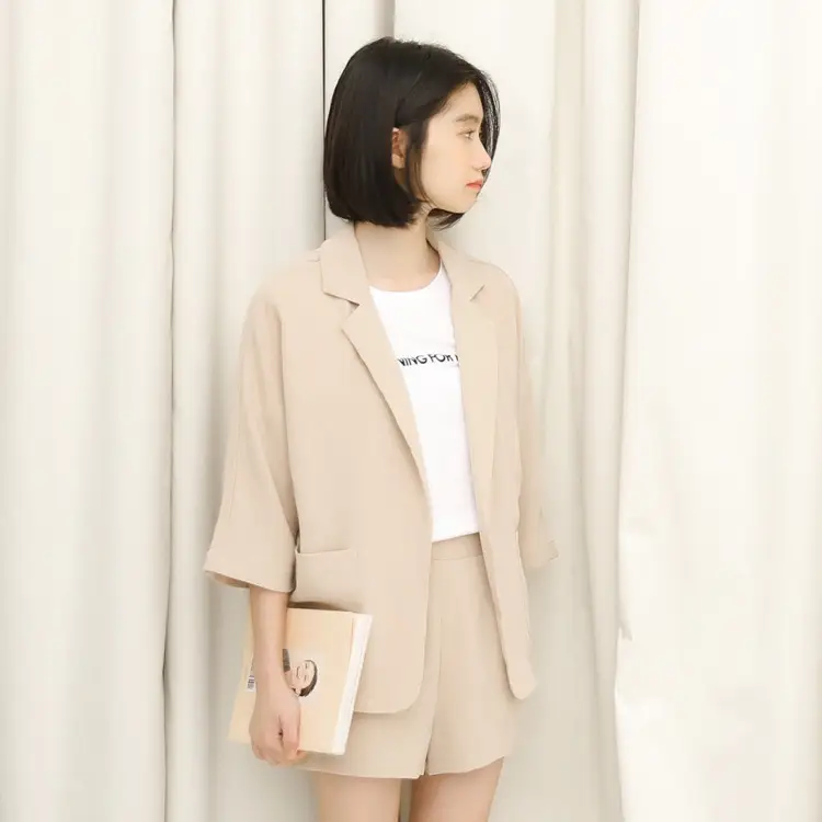 Chiffon shorts suit