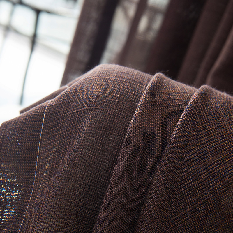 Linen curtains Dark Brown - Shop at LoveMi