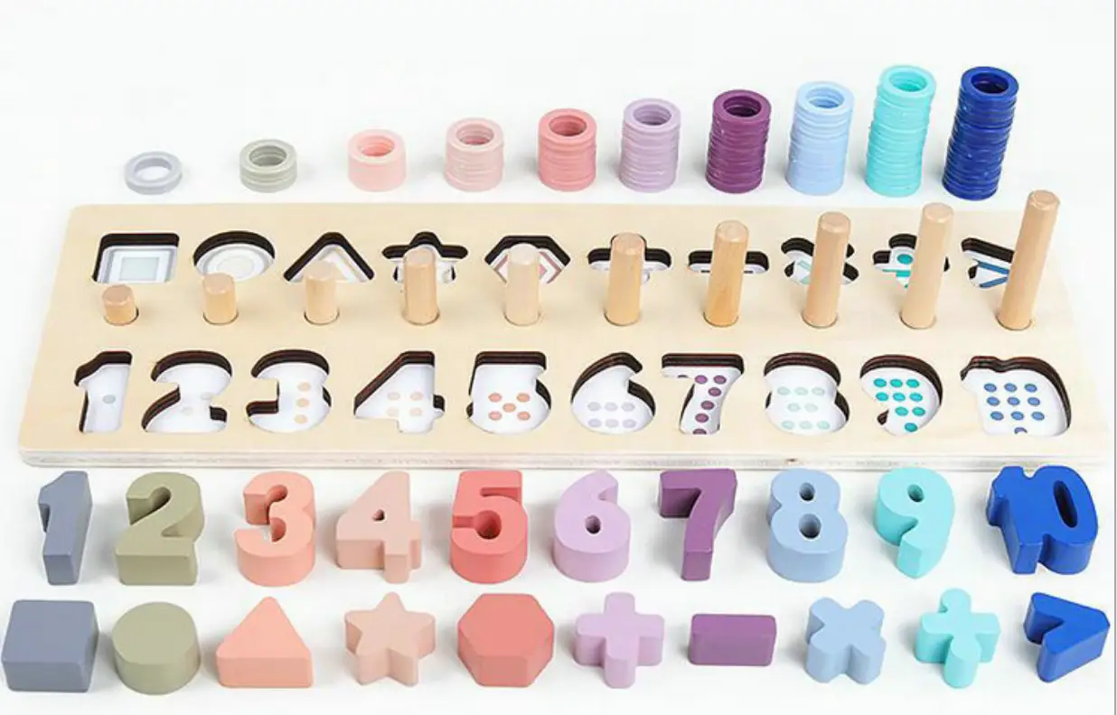 Qiaozhimu digital shape logarithmic board