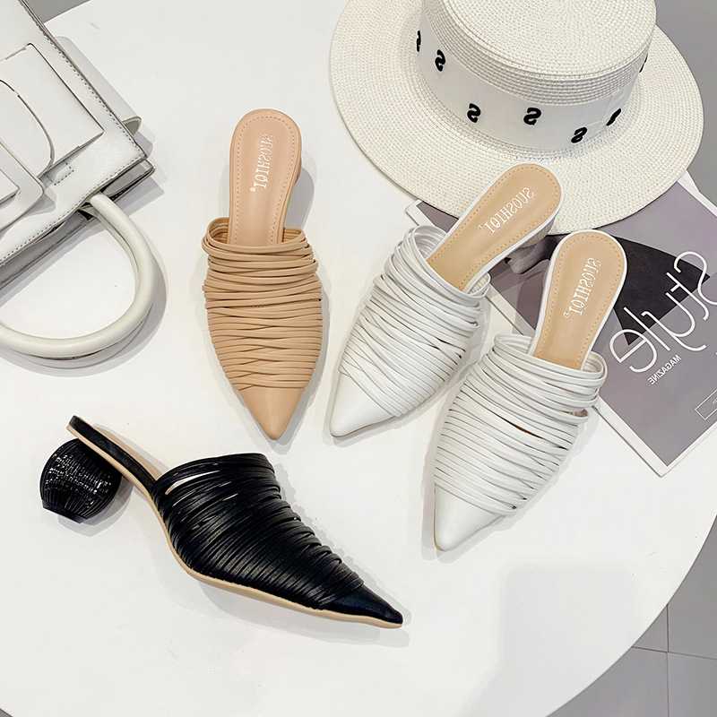 Roman strappy pointed female sandals