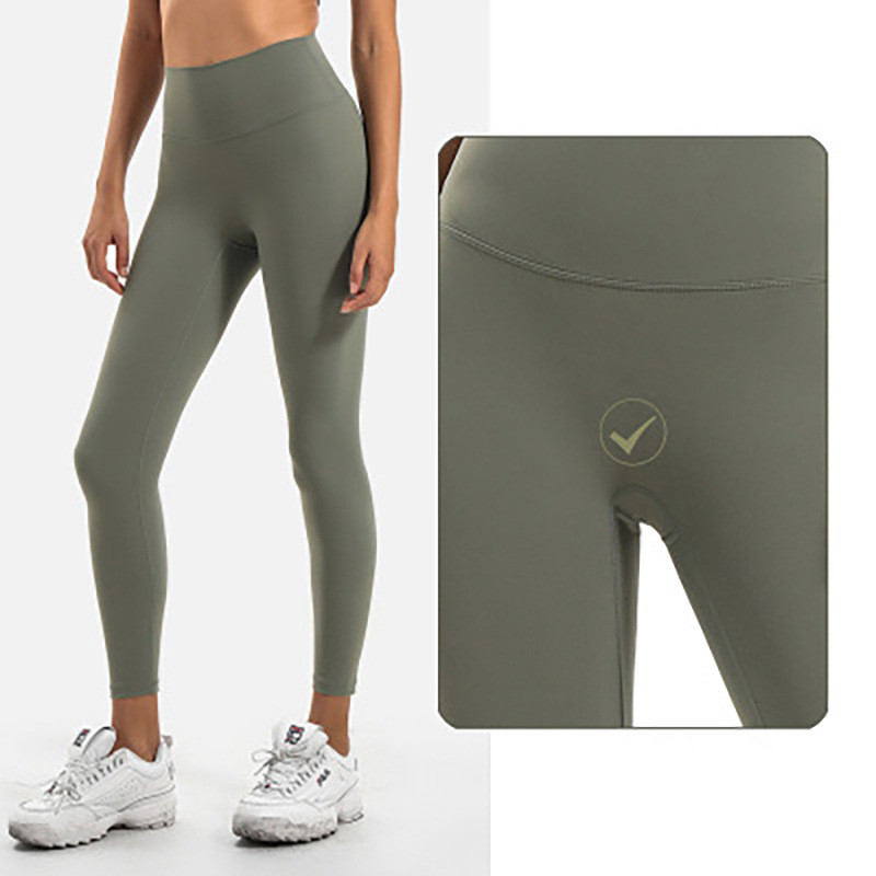 Yoga pants women's high waist hip elastic fitness nine-point pants