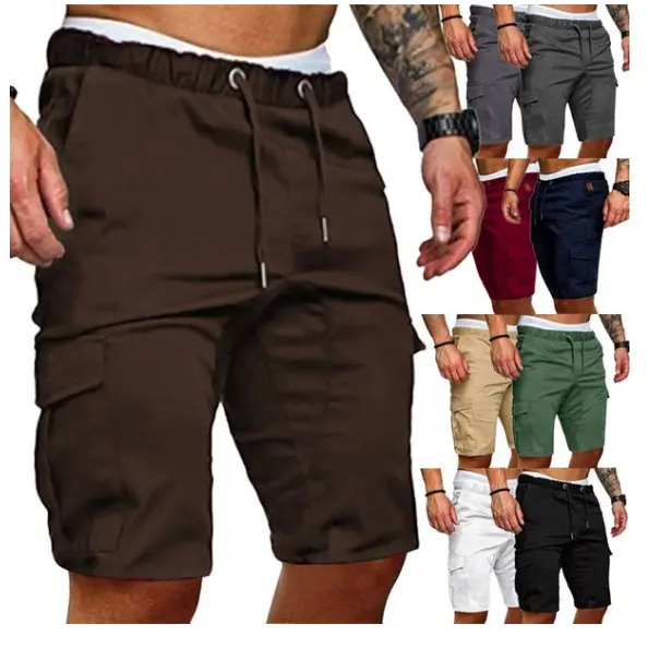 Tight Elastic Pants Men's Cropped Shorts